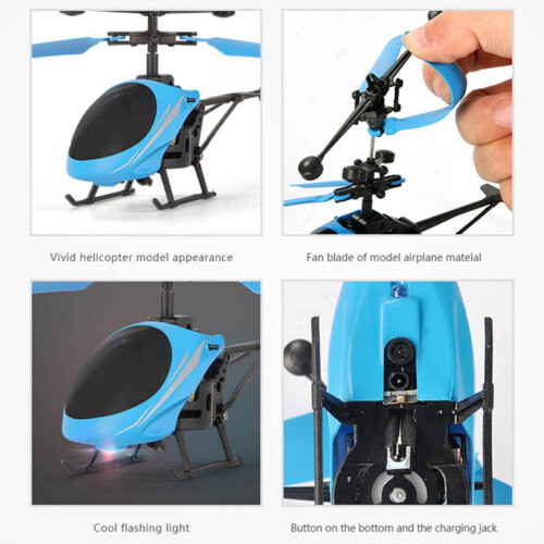 Feiona Flying Mini RC Αεροσκάφη με Επαγωγικό Φως που Φλας, Τηλεκατευθυνόμενα Αεροπλάνα, 2