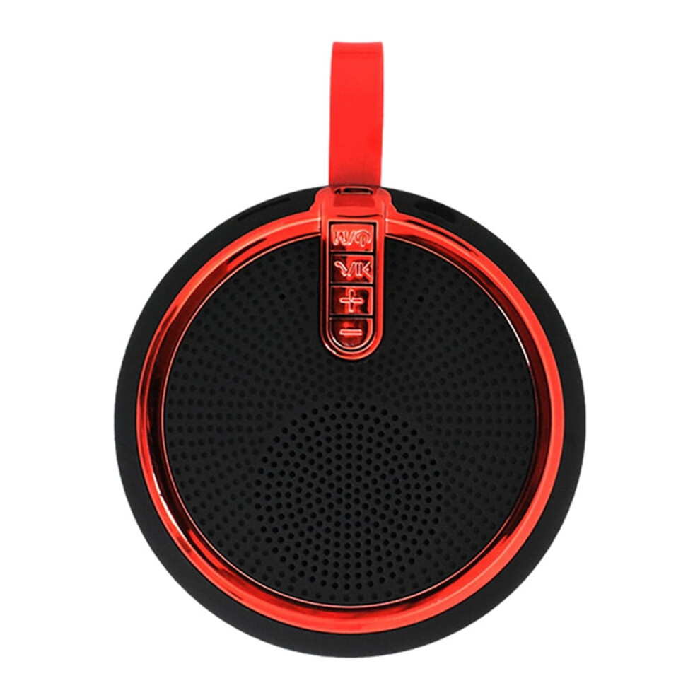 Paveos Portable Bluetooth Speaker With Lanyard, Mini Wireless Subwoofer, Long Battery Life, Compatible With Ios & Android Red 9499224590106