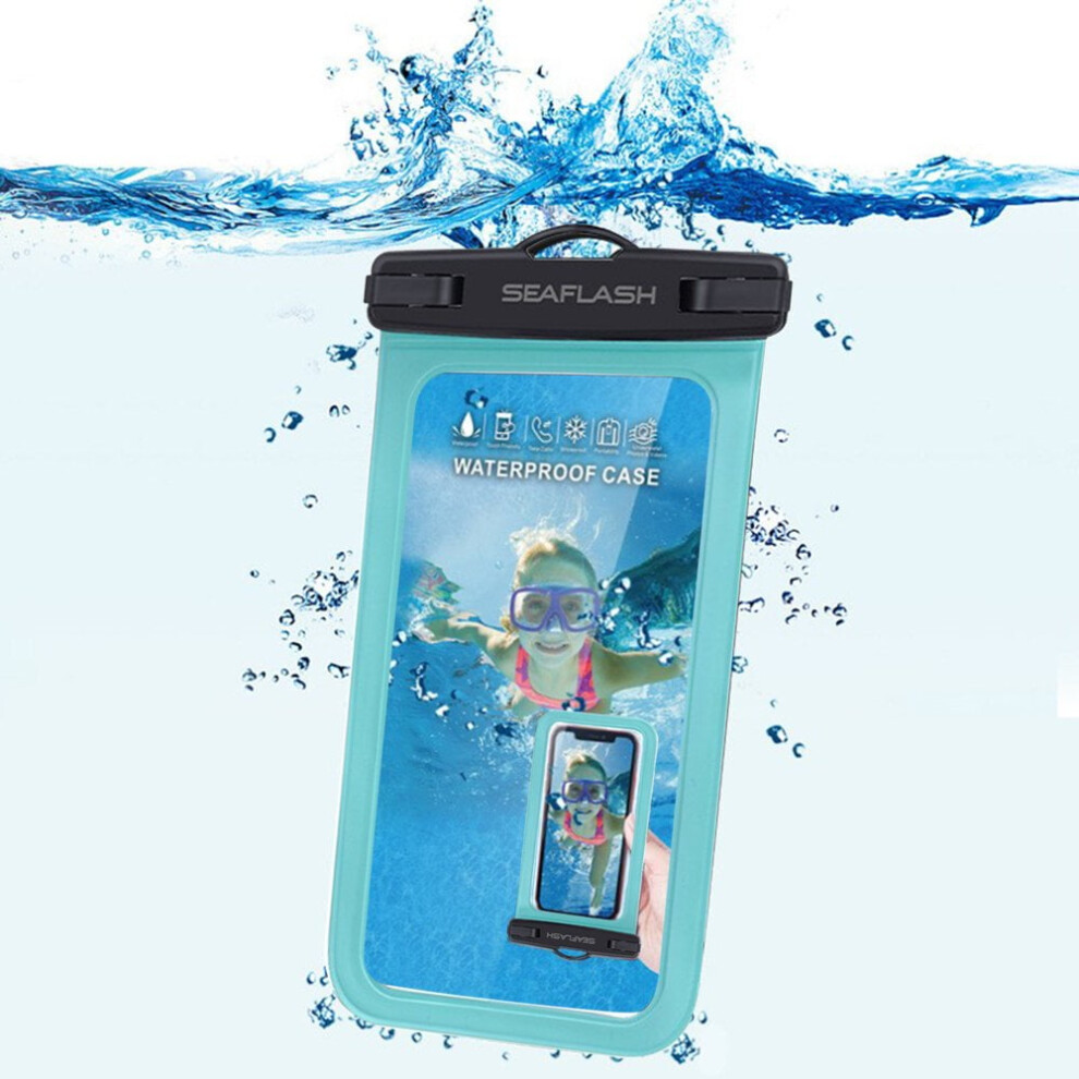 Eigthtail Universal Waterproof Phone Pouch Ipx8 Case For Beach, Underwater, Dry Bag With Lanyard, Fits All Phones Up To 6.5In 9499224590472