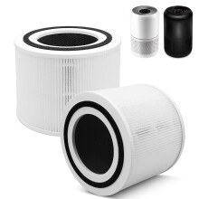 Lot de 2 filtres de rechange Core300 compatibles avec le purificateur d'air LEVOI T Core300/300S Vortex, H13 True HEPA
