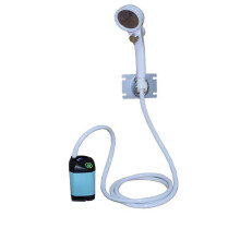 RnemiTe-amo High Pressure Shower Head, Adjustable, Portable for Outdoor, Dorm, Rural Use, Self-Suction & Charging Compatible with Standard Hose