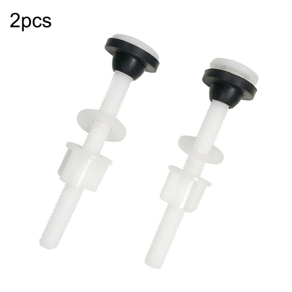 2 Pack Plastic Toilet Seat Hinge Bolts And Nuts With Washers Replacement Parts For Fixing Top Mount Toilet Seat Hinges 9499224592391