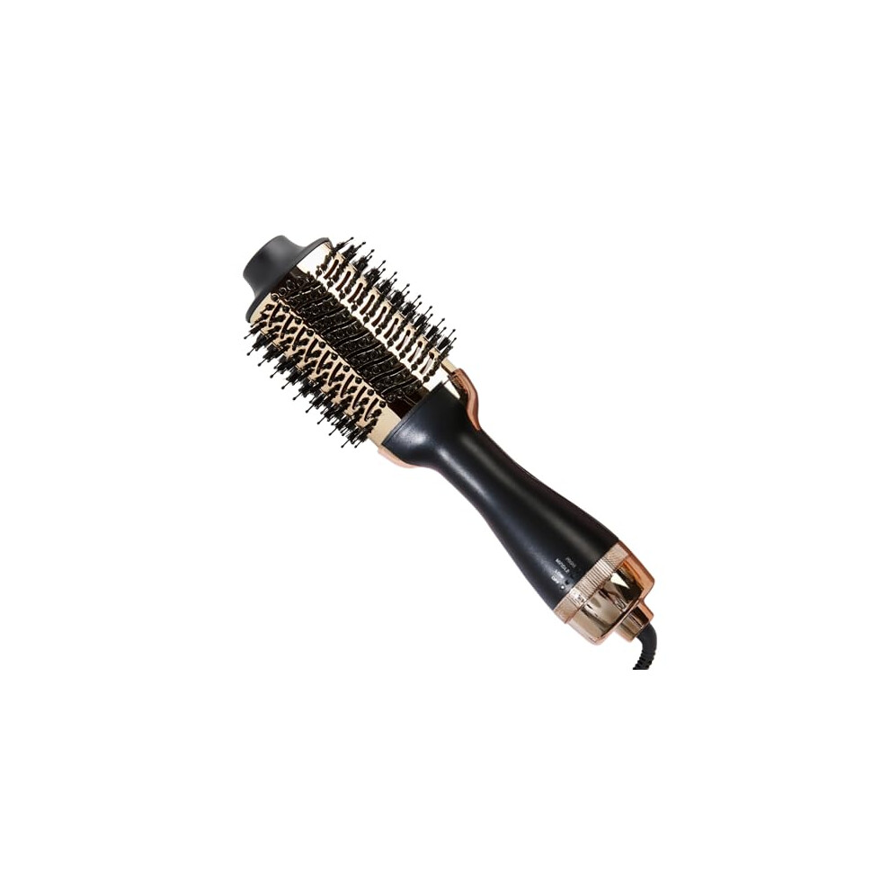 Hot Air Brush Blow Dryer Brush with 110000 RPM Ionic Tech and Rotating Ceramic Barrel for Curls