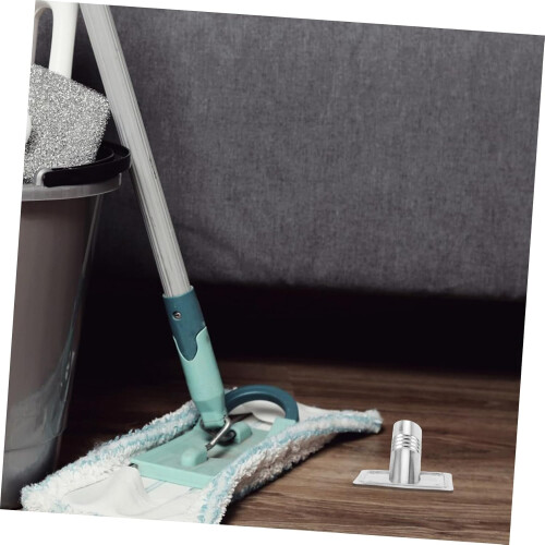 Broom Handle Adapter with Threaded End for Mop Replacement Compatible Extension Pole 2