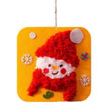 Christmas Embroidery Kit with Stamped Pattern Snowman Doll DIY Set for Adults Home Decor & Gift