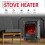 NETTA NETTA Arch Fireplace Stove Heater with Flame Effect - Black 2