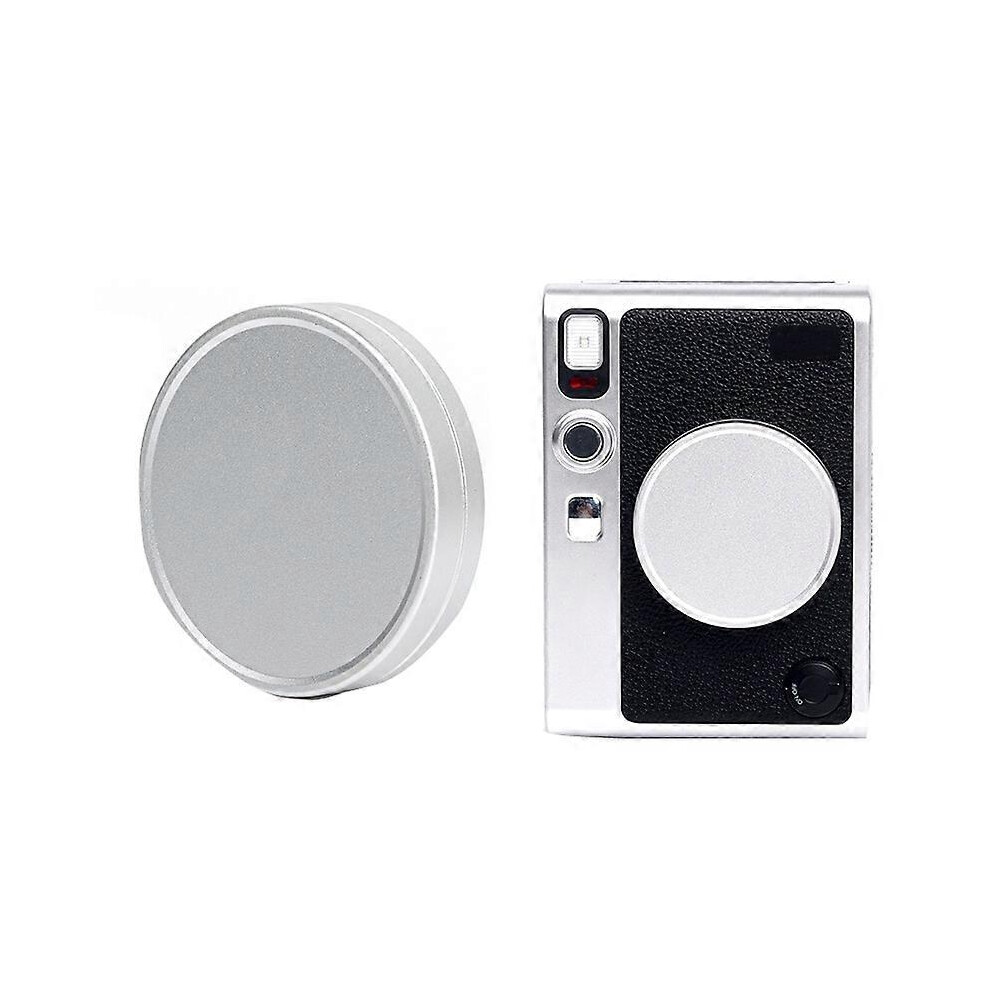 (Silver) For Fujifilm Instax Mini Evo Camera Lens Cap Aluminum Alloy Protective Cover Silver 6903013523723