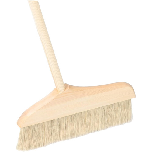 Soft Bristle Floor Broom with Long Handle for Kitchen Dust Sweeping and Easy Cleaning 2