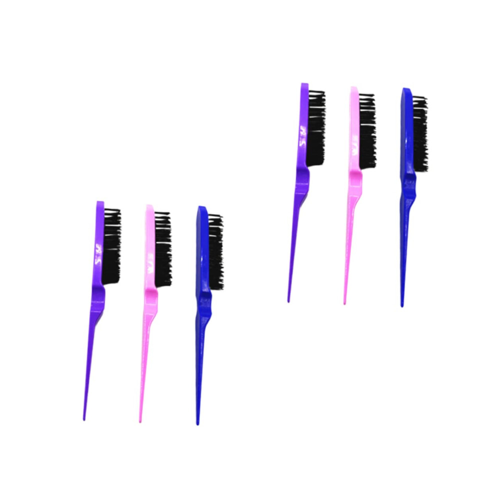6pcs Detangling Hair Brush Set for Curly Hair with Anti Static Design and Gentle Scalp Massage