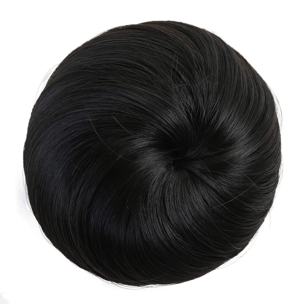 Hair Bun Extension with Natural Volume Boost, Heat Resistant Clip In Chignon Donut Bun #2