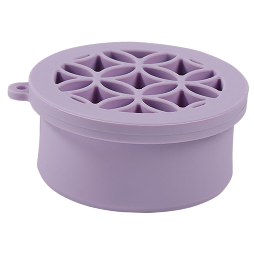 Silicone Makeup Brush Cleaner with Folding Cleaning Bowl for Face Brush Washing