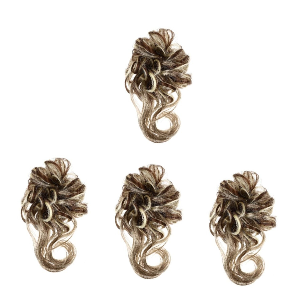 Messy Bun Hairpiece for Women Curly Hair Bun Extension with Elastic Band Instant Volume Boost