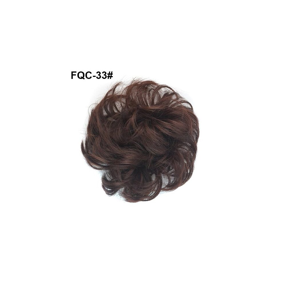 Hair Bun Extension for Women Messy Wavy Hair Piece with Elastic Tie Natural Look Instant Volume Boost