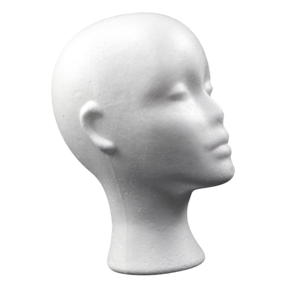 Wig Stand Mannequin Head for Wig Storage and Display, Foam PVC Holder Prevents Damage