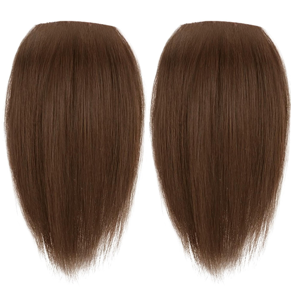 Light Brown Hair Topper for Thinning Hair with Invisible Clip In Extensions, Instant Volume for Women