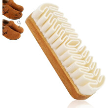 Suede Shoe Brush and Stain Eraser with Wooden Handle for Cleaning Shoes, Bags, Jackets, Purses, Sofa
