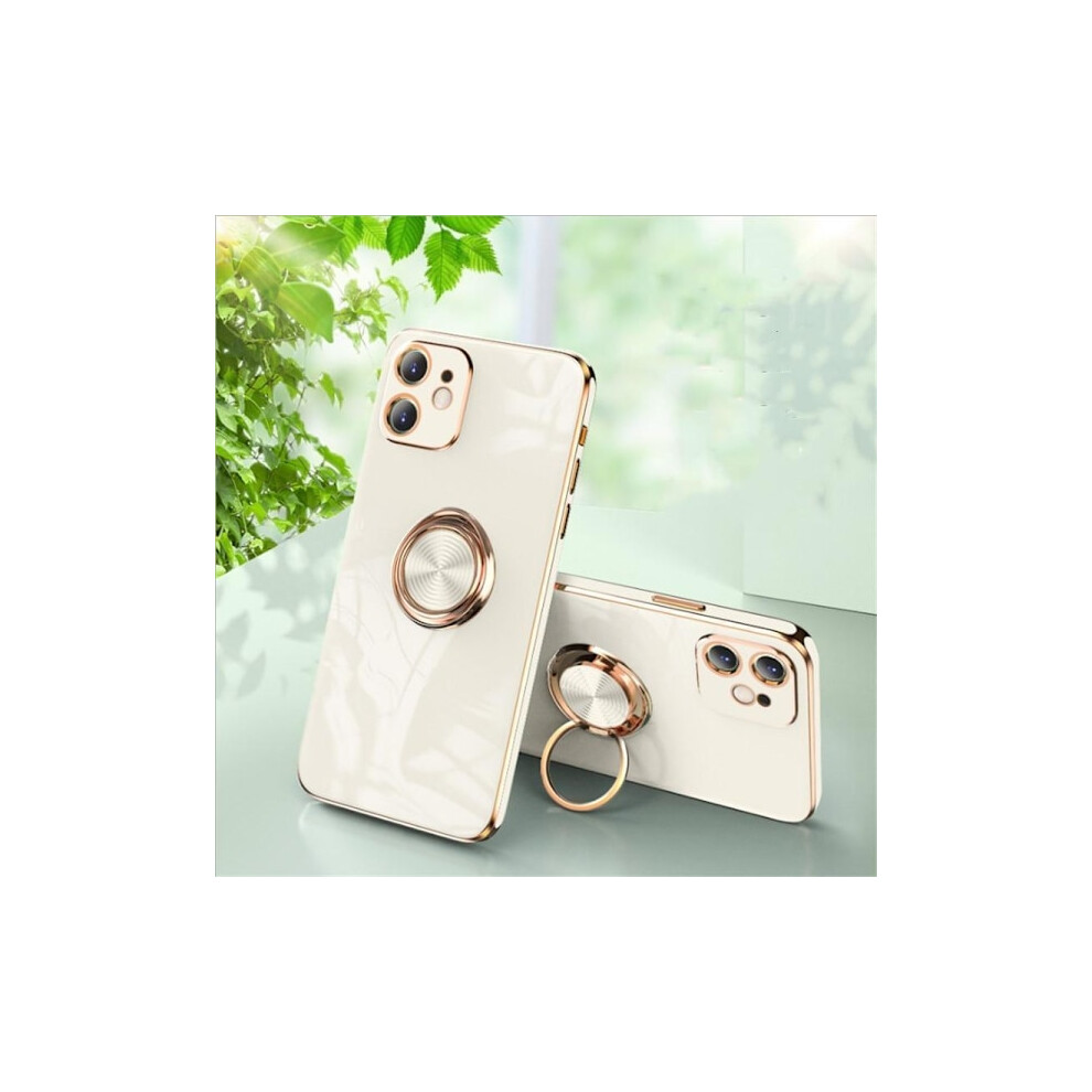 Luxurious Stylish Case 'Compatible With Iphone 13' With Ring Stand Function Gold White White White,Gold 9149926988373