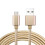 Cabo Micro-USB trançado de cor sólida, 1,8 m, azul. 4