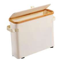 Mornei bamboe toiletpapierhouder, vrijstaande houder, handige toiletpapierhouder, beige