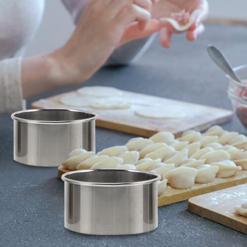 Dumpling Wrapper Cookie Press Hjem Tilbehør Husholdningsform Rustfritt Stål Maskin 1