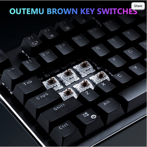 Z-Edge Mechanical Gaming Keyboard Wired USB Gaming Keyboard 108 Keys 2
