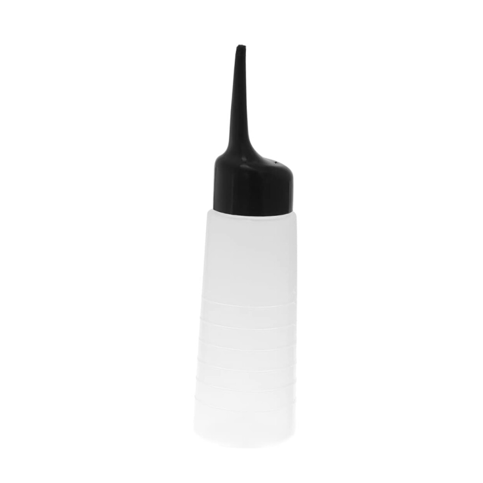 Hair Color Applicator Bottle with Brush Tip and Clear Scale for Precise Root Application