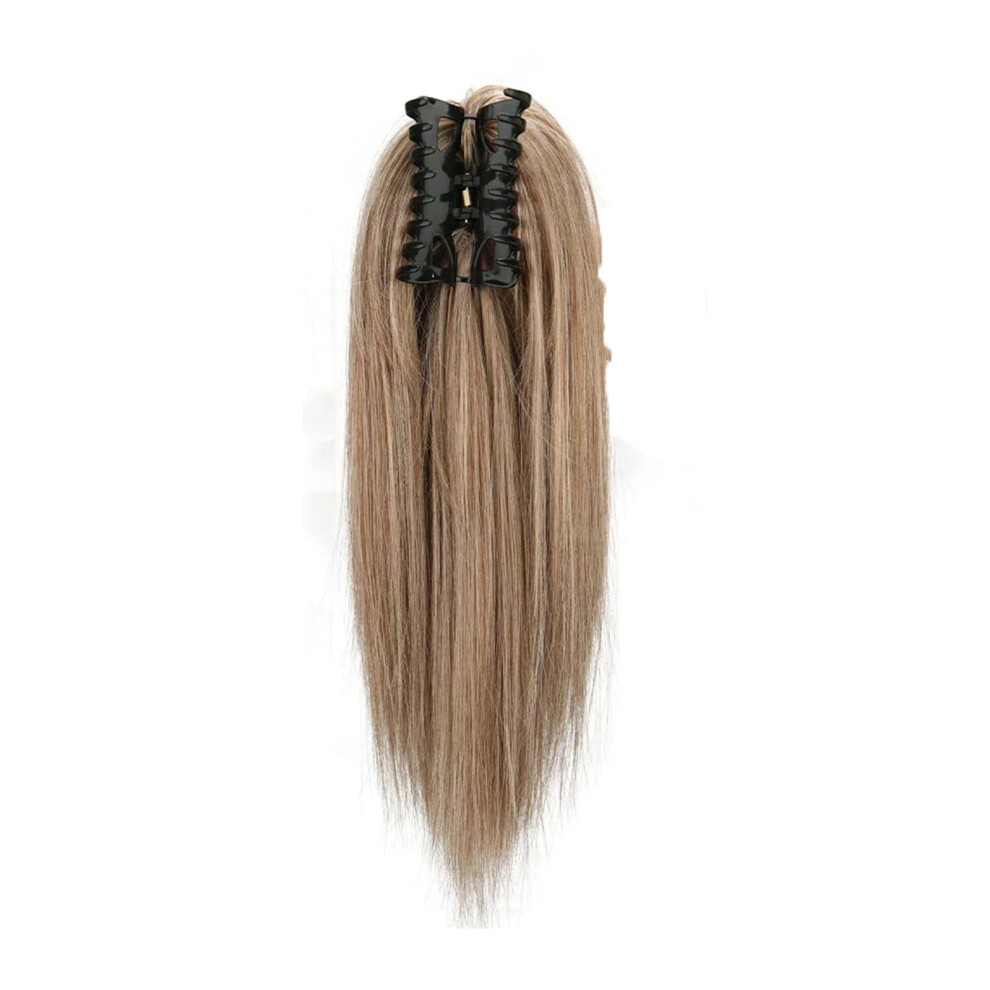 24 Inch Synthetic Straight Clip In Ponytail Hair Extension Heat Resistant Hairpiece M12613
