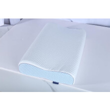 Contour Memory Foam Neck Pillow for Sleeping, Ergonomic Cervical Pillow for Neck & Shoulder Pain Relief, Compatible with Side, Back, Stomach Sleepers