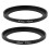2X 43mm to 49mm Metal Step Up Filter Ring Adapter for Camera 1