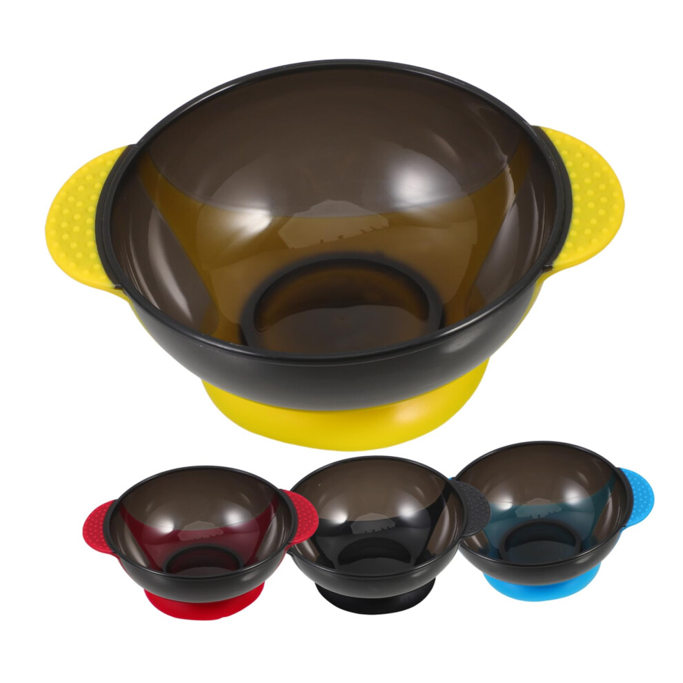 Hair Dye Mixing Bowl Clear Plastic Reusable Washable for Salon and Home Hair Color Mixing