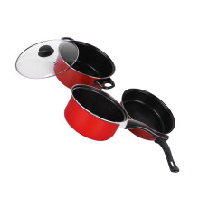 3 Pcs Non Stick Fry Pan Kitchen Utensil Soup Pot Set Cooking Accessories Non Stick Cookware Cooking Tool