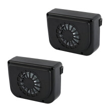 2X Solar Power Car Window Fan Auto Ventilator Kjøling Vehicle Portable