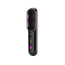 Bella Brush Pro Hair Brush, termiczna prostownica bezprzewodowa, szczotka z podgrzewaniem jonowym do wszystkich rodzajów włosów – czarna