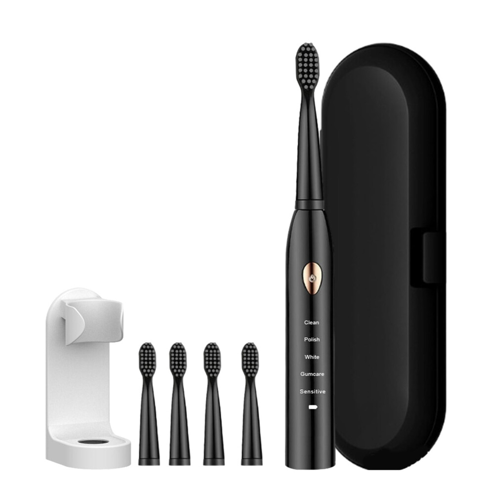 Zeceouar Electric Toothbrush with 4 Heads, 5 Modes, IPX7, Fast Charging & Long Life - Summer Savings!