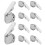Yongwei Push to Open Latch8pcs Mini Tip Release για Ντουλάπι Ντουλάπι Σκάφος Τροχόσπιτο 6