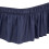 Couvre-lit élastique uni, couleur marine, sans jupe de lit. 7