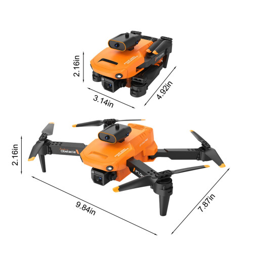 WJSXC Drone με κάμερα, αεροφωτογράφηση 8K HD, πτυσσόμενο τηλεκατευθυνόμενο Drone με 2