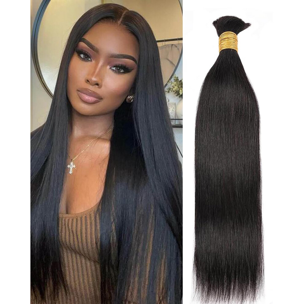 Human Braiding Hair 10Inch 100g Virgin Human Hair Bundles for Braids Natural Black Extensions