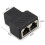 Προσαρμογέας διαχωριστή RJ45, καλώδιο Ethernet CAT5/CAT6LAN διπλής θηλυκής θύρας, 1 προς 2 7
