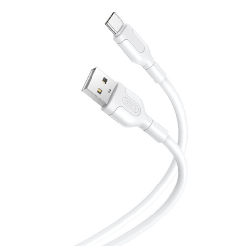 Cabo USB-C de 3 m para carregamento rápido, compatível com Samsung, Android e iPhone (branco).