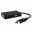 Adaptérový kabel 3v1 DisplayPort DP samec na HDMI/DVI/VGA samice, 1080P 1