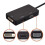 Adaptérový kabel 3v1 DisplayPort DP samec na HDMI/DVI/VGA samice, 1080P 2