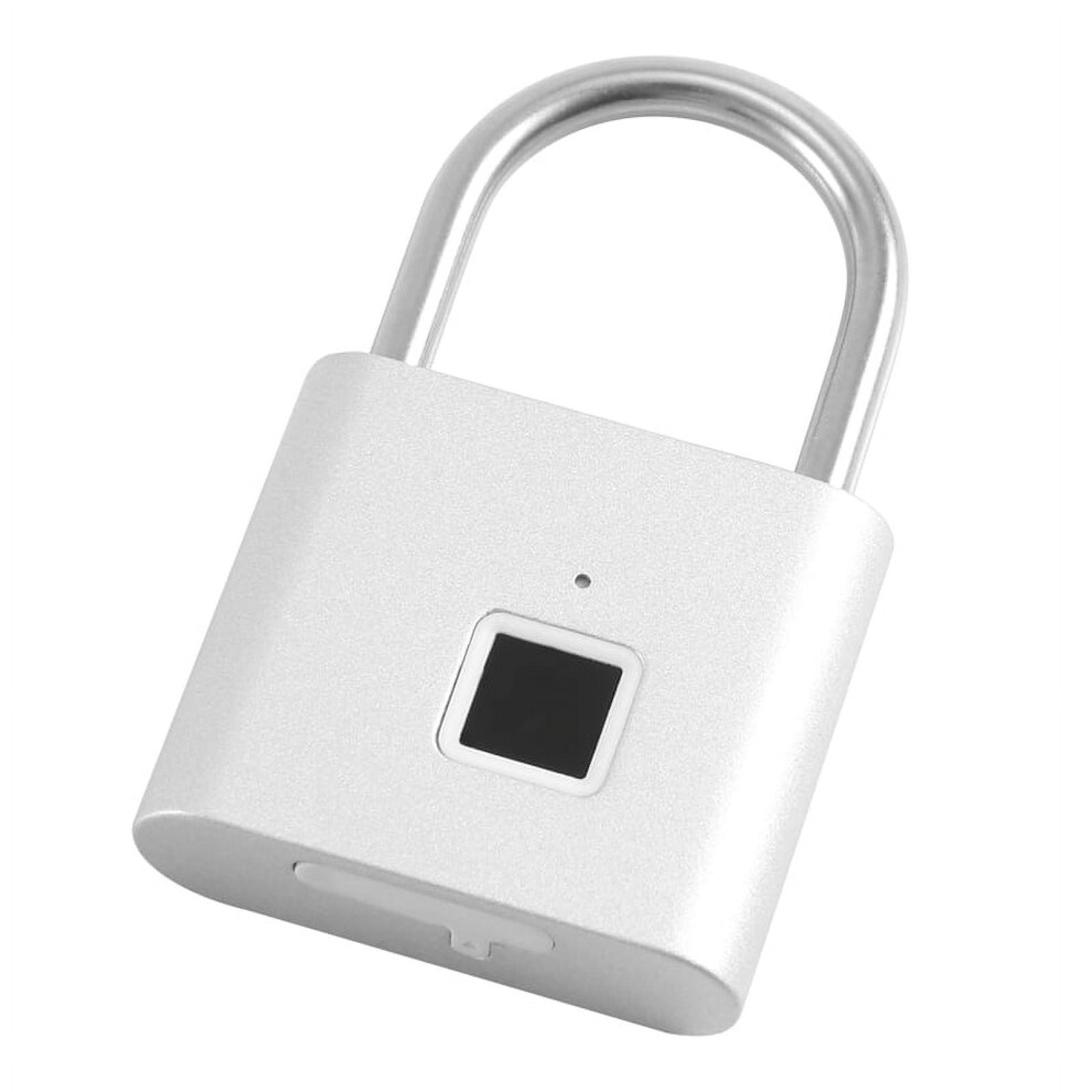 Fingerprint Padlock,Portable Antitheft Usb Charging Fingerprint Lock For Lockers, Suitcases, Backpacks Etc Can Support 9149926999966