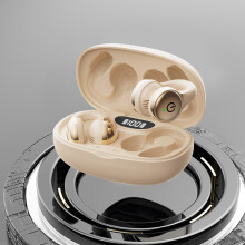 Txmfgh Bluetooth 5.4 Clip-On-Kopfhörer, kabellose Ohrhörer mit langer Akkulaufzeit, HD-Anrufqualität, Akkuanzeige, HiFi-Stereo-Sound (Schwarz,