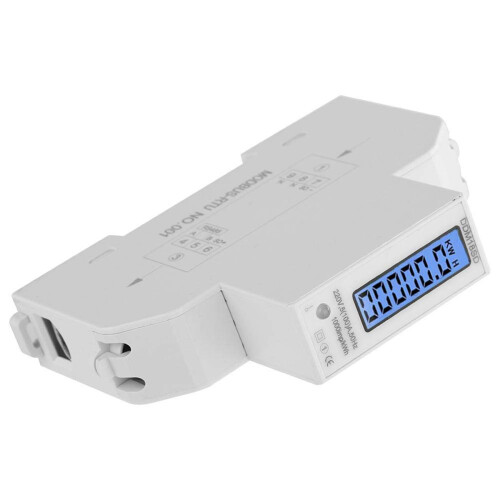 Μετρητής ενέργειας μονοφασικός RS485MODBUS με πρωτόκολλο LCD με οπίσθιο φωτισμό, 1