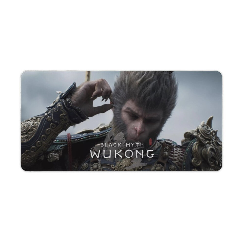 Myth Wukong Mouse Pad Gaming Mouse Mat Cute Mousepad For Office Home Computer Mouse Keyboard 30X60cm Black 9149926999751