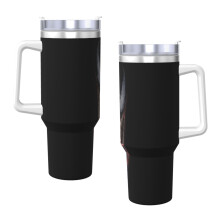 Gobelet Spider-Man de 1,2 L avec poignée et paille, étanche et isotherme, en acier inoxydable avec couvercle et paille. Base compatible avec les