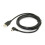 Datový kabel Mini USB B typu B, 5pinový samec, pravý úhel 90 stupňů - USB 2.0 samec, 1,8 m, černá barva 2