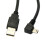 Datový kabel Mini USB B typu B, 5pinový samec, pravý úhel 90 stupňů - USB 2.0 samec, 1,8 m, černá barva 3