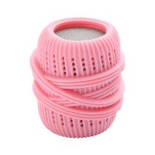 Laundry Ball for Washing Machine with Hair Remover, AntiTangle, Pink, Liquid Additive Cleaning